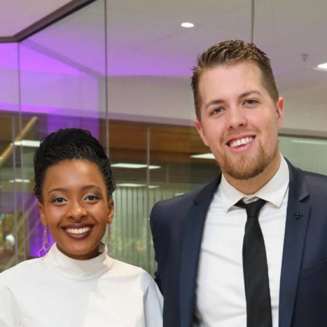 Matthew Westaway and Lethabo Motsoaledi